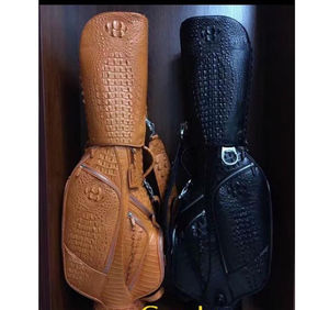 Bolsa de Golf de Cuero PU Premium, Elegante, Retro, Hecha a Mano, de Lujo, Ligera, Gran Capacidad, Antideslizante - Product Image 6