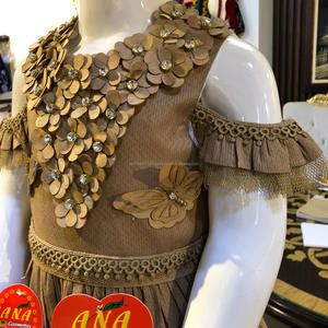 Vestido de algodón con cuello de flores, diadema, estilo elegante, para fiesta - Product Image 4