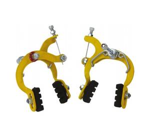 Ensemble de freins de vélo à tirage latéral en gros, freins à jante en alliage avant et arrière avec plaquettes, ajustement universel pour BMX, vélos pour enfants et vélos de route - Product Image 1