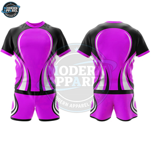 ชุดยูนิฟอร์มรักบี้แบบมืออาชีพสำหรับทีมชายหญิง ดีไซน์ใหม่ ปรับแต่งได้ตามต้องการ พร้อมบริการ OEM แบบ Sublimation เสื้อและกางเกงขาสั้น - Product Image 3