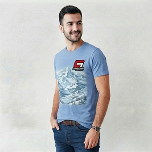 T-shirt imprimé pour hommes urbains, coton graphique de qualité supérieure, vêtements décontractés avec logo personnalisé, services de fabrication OEM et vente en gros - Product Image 2