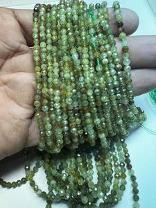 TASBIYA GEMS - Cuentas Redondas Facetadas de Vasonita Verde de 3 mm con Certificado de Terceros, Listas para Enviar, para la Elaboración de Collares - Product Image 5