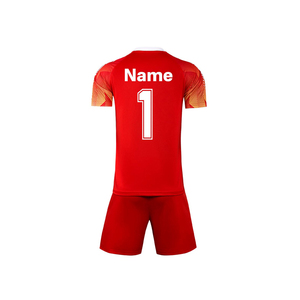 Conjunto de Uniformes de Fútbol para Hombre, 100% Poliéster, Transpirable, Antibacterial, de Secado Rápido, con Pantalones Cortos, para Verano - Product Image 3