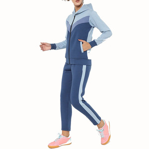 Conjunto Deportivo de Otoño para Mujer, de Terciopelo Morado, 2 Piezas, Sudadera con Cierre y Pantalones, Ligero, Transpirable y Absorbente de Sudor - Product Image 6