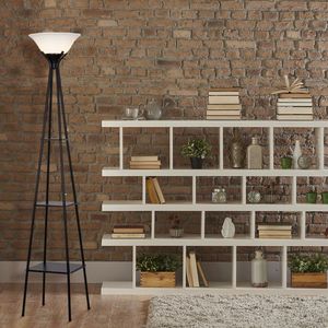 Lampadaire moderne en métal avec finition anthracite et éclairage vers le haut pour salon - Product Image 6