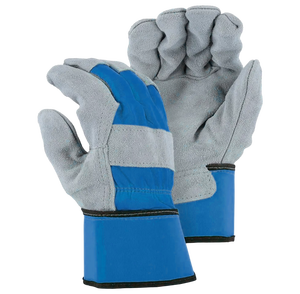 Fleece Full Fingers Heavy Duty Cowhide Split Leather <b>Gloves</b> Double Palm Reinforced Safety Gear Rigger Household Gardening <b>Gloves</b> - Product Image 6