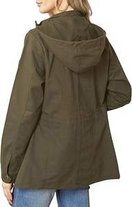 Blouson bomber à capuche pour femme, décontracté, léger, respirant, à manches longues, avec poches, logo personnalisé OEM disponible, automne - Product Image 3