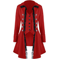 Corsé Gótico Steampunk para Mujer al por Mayor, Disfraz de Halloween, Chaqueta de Cola de Caballo Victoriana, OEM ODM