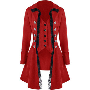 Vente en gros de costumes gothiques steampunk pour femmes, manteau de costume d'Halloween, veste de queue-de-pie victorienne, OEM ODM - Product Image 1