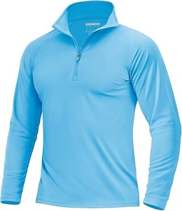 Gym Athletic Private Label <b>MenS</b> 1/4 Half <b>Zip</b> <b>Top</b> Drop Shoulder Pullover Lightweight Loopback Polyester / Cotton Bulk Supplier - Product Image 5