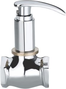 ก๊อกน้ำทองเหลืองชุบโครเมียมติดผนังสำหรับเครื่องซักผ้า อ่างล้างหน้า ห้องครัว ซักรีด ก๊อกน้ำเปิดเร็ว - Product Image 2