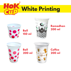 Food-Graded Coffee Doodle Custom Printing 200 ml <b>Plastic</b> PP Polypropylene <b>Cup</b> made in Indonesia - Product Image 6
