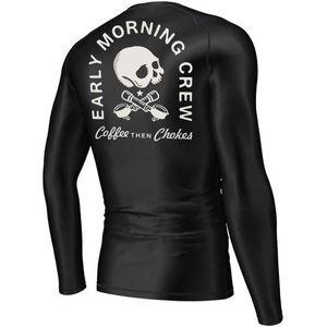 Maillot de compression personnalisé pour homme, coupe ajustée, pour grappling, lutte, BJJ, manches longues - Product Image 2