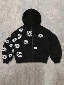 Sudadera con Capucha Negra Gótica para Hombre, Corte Regular, Algodón French Terry, Bolsillo con Estampado Frontal, Ecológica, Transpirable, de Secado Rápido, para Invierno - Product Image 5