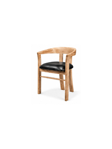 Fauteuil en bois moderne avec assise rembourrée et dossier en rotin, design scandinave pour salle à manger, hôtel et café - Product Image 5
