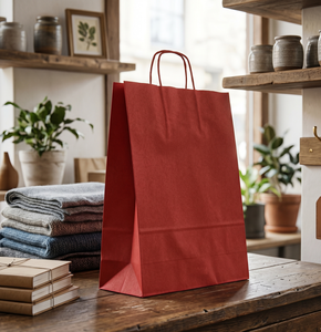 Bolsa de regalo de embalaje de papel con logotipo personalizado de lujo verde oscuro, decoración hecha a mano, bolsas de compras para promociones de tiendas de ropa - Product Image 4