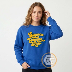 เสื้อผ้าฝ้ายฟลีซคุณภาพสูงสำหรับผู้หญิง Sigma Gamma Rho รุ่นฤดูใบไม้ร่วง/ฤดูหนาว ปักลาย ป้องกันรอยยับ เป็นมิตรกับสิ่งแวดล้อม - Product Image 2