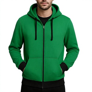 Sudadera con Capucha Premium de Invierno para Año Nuevo, con Cremallera Completa, Forro Polar, Spandex/Algodón, Color Sólido, Ecológica, Impermeable, de Alta Calidad, Casual - Product Image 3