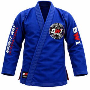 Kimono para Hombre y Mujer, Venta al por Mayor, Personalizado, Brasileño, BJJ Gi, Poliéster/Algodón, Secado Rápido, 380g, Trajes de Jiu Jitsu de la Mejor Calidad - Product Image 1