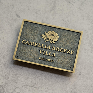 Custom Brass <b>Plaques</b> Personalized Metal Nameplates Commemorative Gift <b>Plaques</b> Historical Building Signs Durable Outdoor Door - Product Image 3
