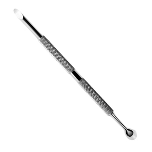 OEM ODM High-Precision Manicure Instrument Stainless Steel Cuticle Nail Pusher With Textured Grip For Professional Salon Use - Product Image 1
