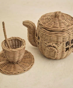 Elegante Juego de Té Tejido a Mano para Niños, Set de Juego de Cocina Decorativo, Kit de Juego de Imitación para Niños - Product Image 5