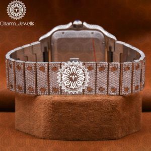 Reloj de Lujo para Hombre Charm Jewells, Caja de Acero Inoxidable, Esfera Analógica de 40 mm, Cierre Oculto con Botón, Cristal, Mecánico, 10 Bar - Product Image 2