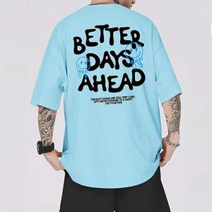 Camisetas Gráficas Oversize con Frases Inspiradoras y Positivas, Camisetas Vintage Estampadas, Tops Casuales de Streetwear - Product Image 3
