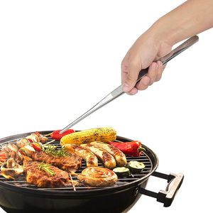 Bulk Sale Tongs with Hook Top Quality Restaurant Tools Stainless Steel Cooking Bbq Clip Serving Food Tweezer Long Tongs - Product Image 4
