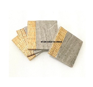 Wood/Resin/<b>Epoxy</b> Wicker Handmade Customized Eco-Friendly Modern Coasters Pads Non Slip Home Wedding Decoration Wholesale Price - Product Image 1