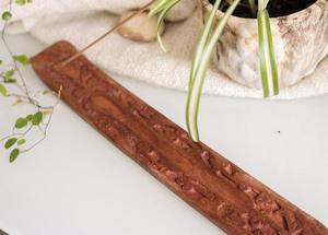 Décoration d'intérieur indienne de luxe, brûleur à bakhoor arabe en bois et résine fait main avec gravure personnalisée, porte-bougie - Product Image 3