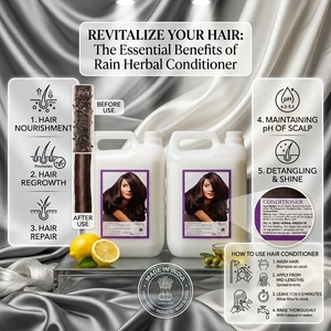 Après-shampoing Lissant Herbal Sans Rinçage pour Cheveux Épais, Crépus, Naturels – Hydratant, Protecteur, Soin Couleur, Anti-Casse, pH Équilibré - Product Image 2
