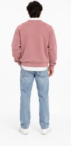 Pull en mohair personnalisé pour homme, col rond oversize, jacquard rayé, tricoté à la main, pull d'hiver, fabricant OEM ODM, laine douce - Product Image 5