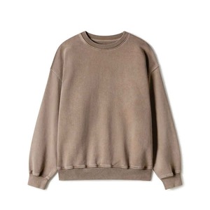 Sudadera de Cuello Redondo con Hombros Caídos, Diseño Nuevo, Precio de Fábrica, Logotipo Personalizado, para Hombre, de Lujo, de Algodón, Forro Polar Ecológico - Product Image 1
