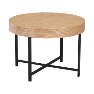 Modern Bentwood Storage Coffee <b>Table</b> with Natural <b>Oak</b> Veneer <b>Top</b> and Hidden Compartment for Living Room - Product Image 1