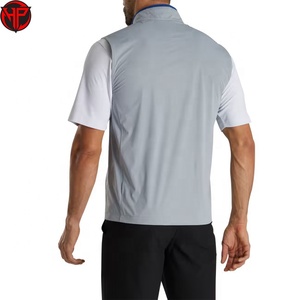 Gilet de golf tactique pour homme, résistant à l'eau, coupe-vent, séchage rapide, réversible, avec fermeture éclair, vêtement de sport avec logo avant/arrière - Product Image 4