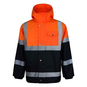High Visibility Green <b>Work</b> Hoodies Safety Hoodie Warm Fleece <b>Jacket</b> With Zipper Road <b>Construction</b> Working Wear Safty Hoodies - Product Image 4