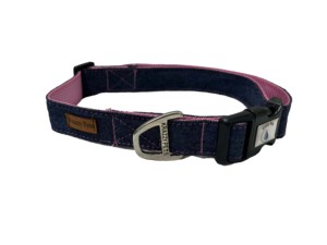 Collier pour chien en coton écologique confortable avec fermeture à boucle, style classique pour chiens de race - Product Image 3