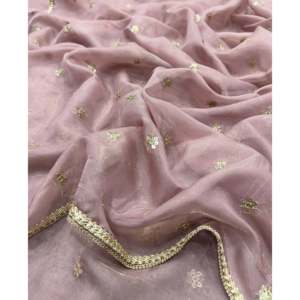 Designer <b>Wedding</b> Saree with Beautiful Sequins Embroidery Work - Product Image 3