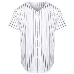 Camiseta de béisbol cómoda, en stock, a precio económico, de alta calidad, con impresión personalizada del nombre y número del equipo. - Product Image 1