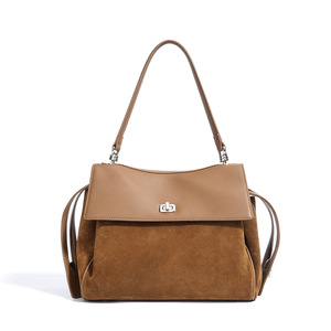 Bolsos Tote de Cuero Genuino para Mujer, Diseño Moderno, Cierre de Cremallera, Bolsos Cruzados de Hombro, Colores y Tamaños Personalizables - Product Image 1