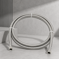 Kit d'installation pour lave-vaisselle, tuyau d'alimentation en eau tressé SUS304, raccords à compression 3/8, coude à 90 degrés, 4-20 pieds