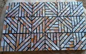 Luxury Mother Pearl Mosaic Coaster Set Handmade Shell Inlay Bohemian Design Lightweight Decorative Table Coasters Premium <b>Decor</b> - Product Image 3