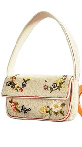 Sac à bandoulière bohème fait main HASAN CRAFT, motif rouge et blanc, forme rectangulaire, sac de rangement en verre, capacité 3L+, multifonction - Product Image 5