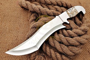 Couteau Bowie OEM de chasse, de survie et tactique à lame fixe, en bois, entièrement forgé, personnalisable, fait main, de qualité supérieure, pour le camping et le bushcraft en extérieur - Product Image 5