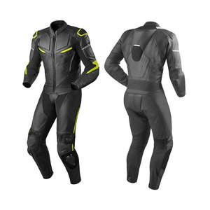 Combinaison de moto pour homme à manches longues, noire et grise, respirante, toutes saisons, ensemble de vêtements de moto robuste - Product Image 4