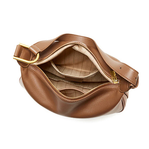 Bolso Bandolera de Cuero Genuino de Vaca de Alta Calidad para Mujer, Elegante, con Colores y Logotipo Personalizados, Cremallera, Venta al por Mayor, OEM, Interior - Product Image 5