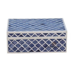 Elegante Joyero con Incrustaciones de Hueso, Construcción de Madera Premium Duradera, Diseño Moderno Ovalado y Cuadrado, Colección para el Hogar y Regalos, Proveedor Indio - Product Image 6