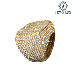 Best Price Unisex <b>925</b> <b>Silver</b> 14K Gold Plated IGI Certified Luxury Designer Finish Wedding Engagement <b>Ring</b> - Product Image 5