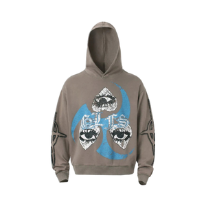 Haute qualité 500 GSM Vintage coton sweat hommes Streetwear surdimensionné lavage à l'acide pull lourd sweats à capuche sweats - Product Image 1